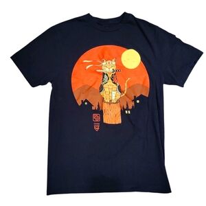 Threadless Vincent Trinidad Design Catana Ninja Black T-Shirt Size Small
